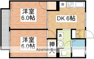 プレジール橘【1階】の間取り