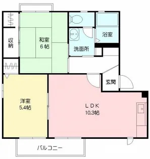 バリュージュ河島 A棟【2階】の間取り