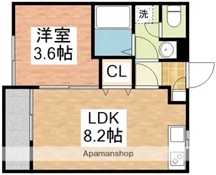 MODERN PALAZZO J−BLUE【2階】の間取り