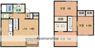 長崎県長崎市岩屋町【一戸建】の間取り