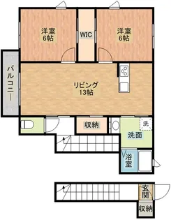 グランエバー S棟【201号室】の間取り