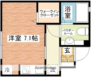 ハイネス梁川【1階】の間取り