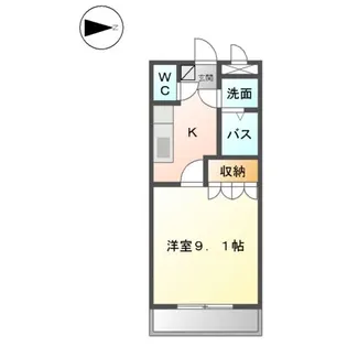サニーヒルズ出雲【1階】の間取り