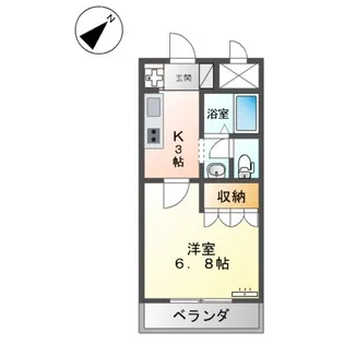 ビューパレスMOMO【1階】の間取り