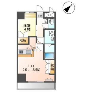 FOREST VIEW泉【402号室】の間取り