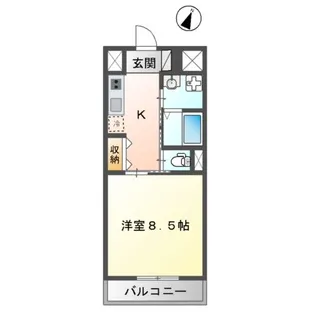 PARK TERRACE 中園【3階】の間取り