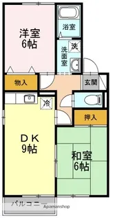 セジュールHAMA A棟【2階】の間取り