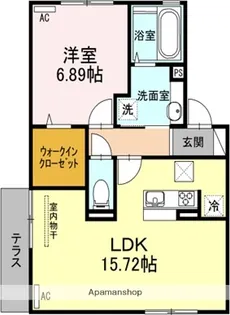 ルミエールカーサ【1階】の間取り