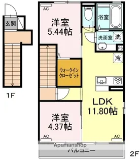 フォルホータ【2階】の間取り