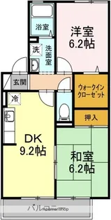 ウィルモアおびた【2階】の間取り