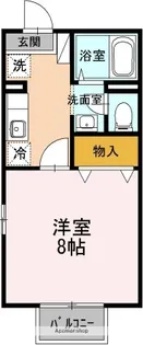 スカイコートまなび野【207号室】の間取り