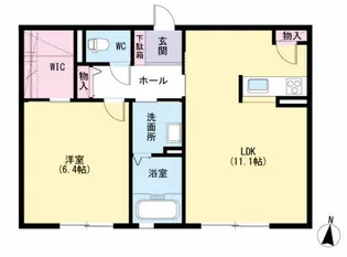 アトリエールさくら【102号室】の間取り
