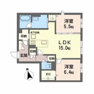 シャーメゾンステージ時津町【1階】の間取り