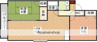 プリマスうえの【2階】の間取り