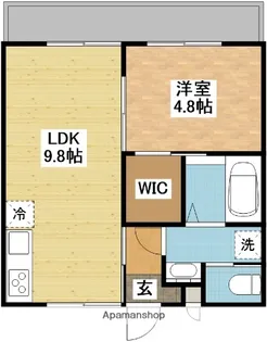 MODERN PALAZZO 矢上【1階】の間取り