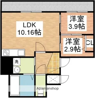 APARTMENTGRUSNAKAZONO【7階】の間取り