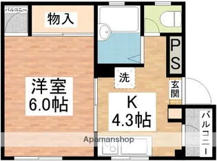 コーポ八幡【3階】の間取り