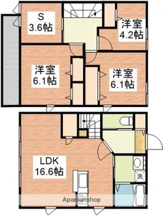 カーサS【1階】の間取り