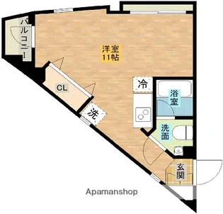 ユニヴェール谷口【401号室】の間取り