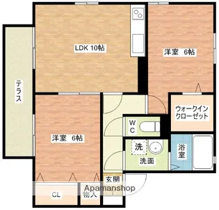 ピアーズ一番館【1階】の間取り