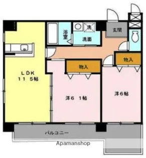 クレールF・K【2階】の間取り