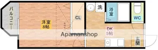 メイプル【204号室】の間取り