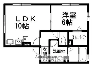 SEA SIDE TAKASHIMA【1階】の間取り