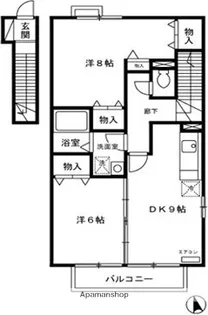 メゾン・ラ・パトリア D棟【2階】の間取り