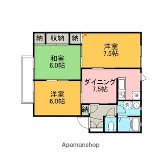 フォレストガーデン【103号室】の間取り