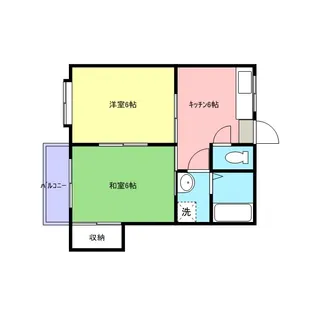 アートイントレジャーⅡ【206号室】の間取り