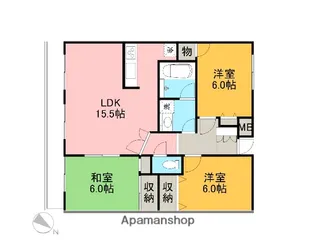 パレメール【502号室】の間取り