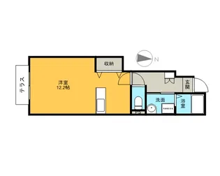 プロムナード 天神A【101号室】の間取り