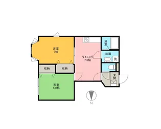 エスポワール【1階】の間取り