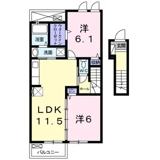 アプセリナーゼ【2階】の間取り