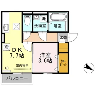 セントアルカシオン【1階】の間取り