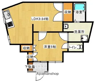 ラグーナGION【101号室】の間取り