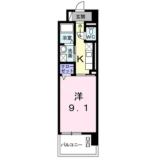 EZEST大塔【4階】の間取り