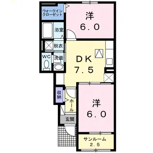 エターナルB【1階】の間取り