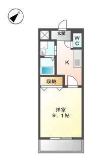クリント・佐世保【107号室】の間取り