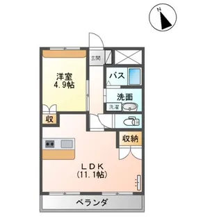 ラシュレ弐番館【2階】の間取り