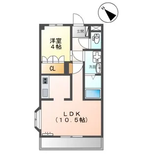 ガーデンコート21【2階】の間取り