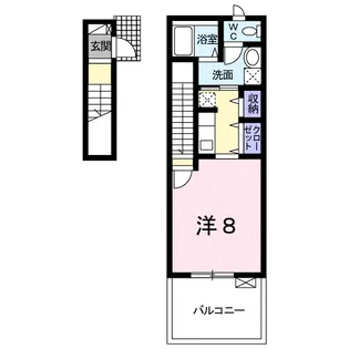 モンテカルロ Ⅰ【2階】の間取り