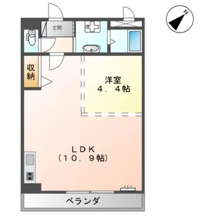 シャンボール【2階】の間取り