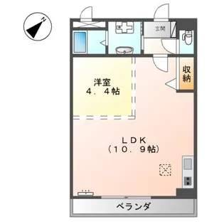 シャンボール【103号室】の間取り