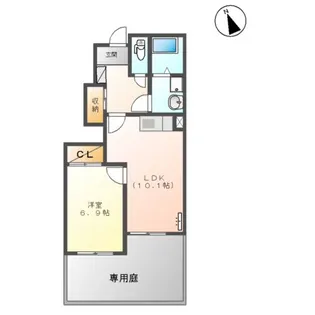 アンフィール【1階】の間取り