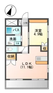 グランディールⅢ【1階】の間取り