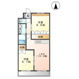 フローラル イン フォレスト【1階】の間取り