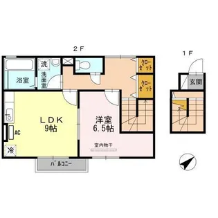 ウィット天神【2階】の間取り