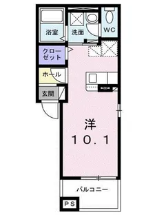 CASA AVENIDA【202号室】の間取り