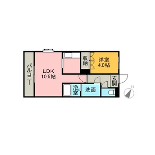 ガーデンコート21【2階】の間取り